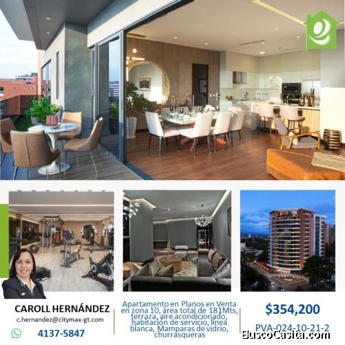 Apartamento en Planos en venta en la Zona 10 Guatemala