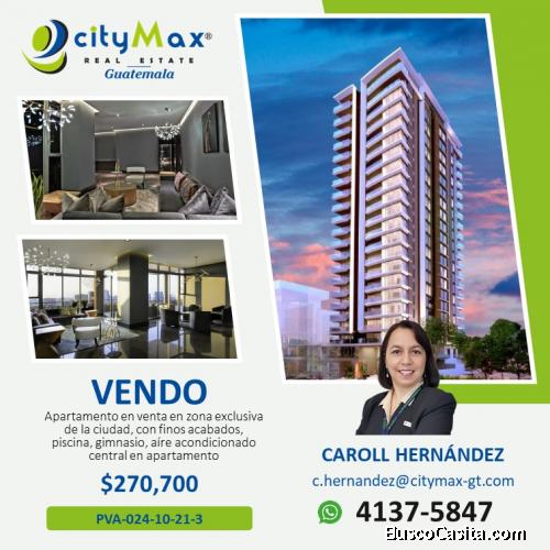 Apartamento en Planos en Zona 10 en Venta