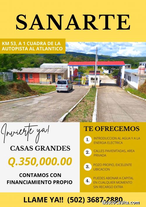 Casas super económicas en Sanarate