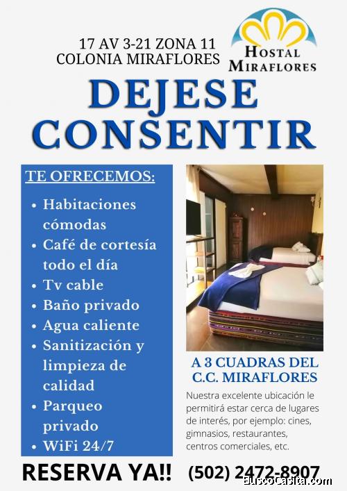 Llámanos y reserva tu habitación por solo Q. 220.00