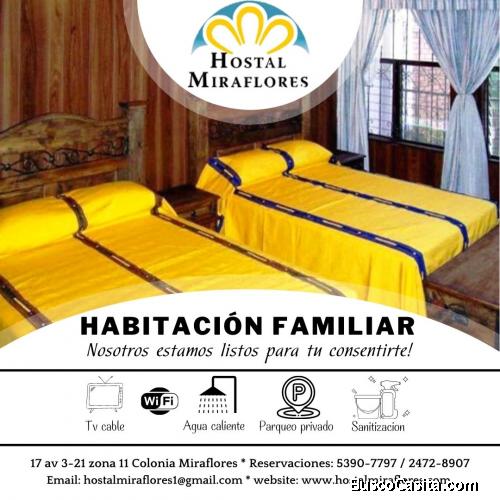 Habitaciones super cómodas, solo en Hostal Miraflores