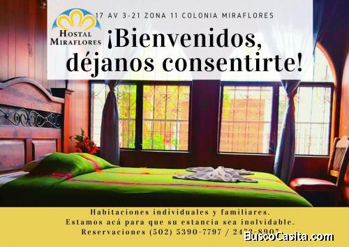 Habitaciones de Q. 220.00, déjese consentir