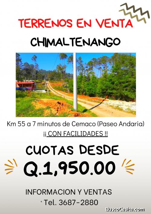 Adquiere tu terreno en Chimaltenango