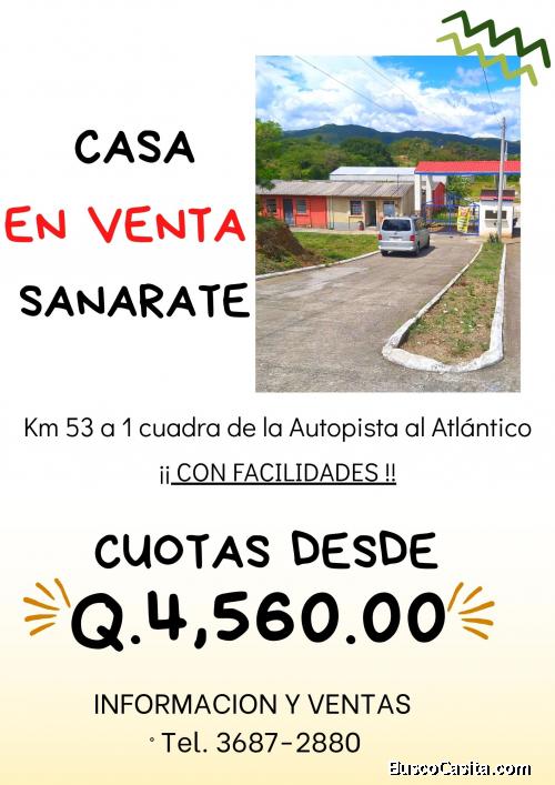 Adquiere tu casa en Sanarate