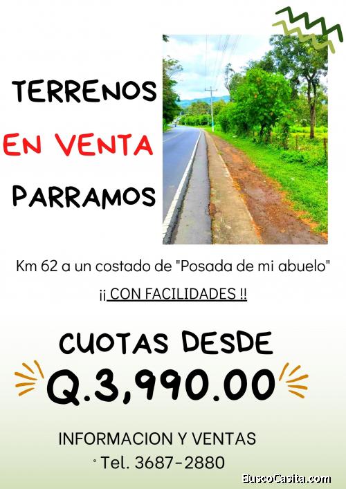 Adquiere tu terreno en Parramos