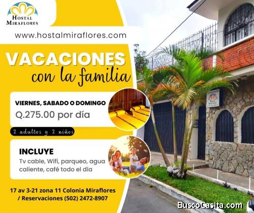 Habitaciones Familiares, déjese consentir!