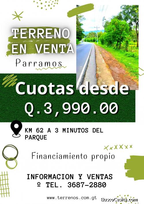 Ya no mas alquiler, terrenos en Parramos