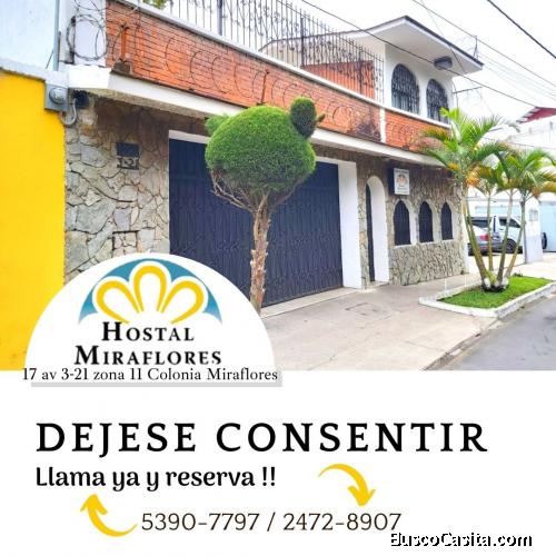 Hospedaje desde Q. 220.00 en la Ciudad de Guatemala