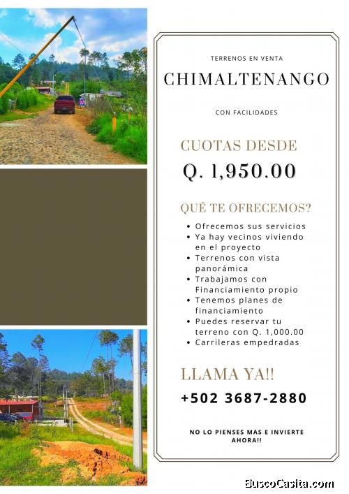 En busca de un lugar tranquilo en Chimaltenango?