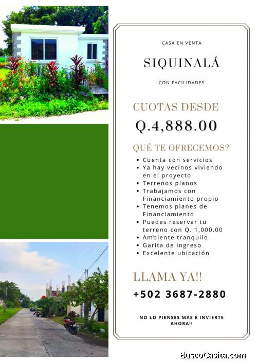 En busca de un lugar tranquilo para vivir en Siquinala?