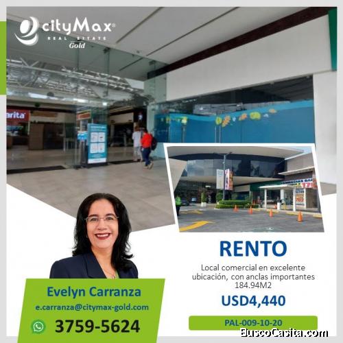 Local Comercial en renta en zona 9