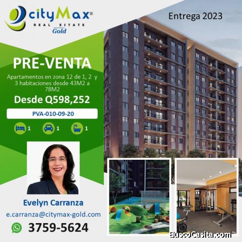 Pre-Venta de apartamento en zona 12