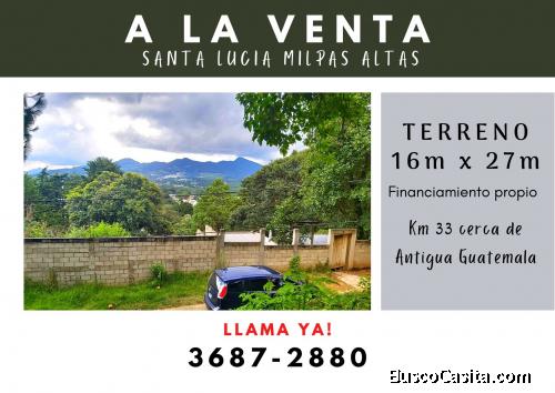 Vendo terreno en Santa Lucia Milpas Altas