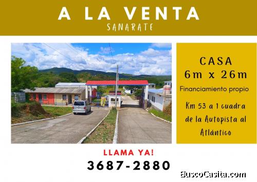 Vendo casa en Sanarate