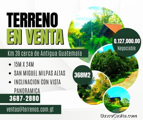 Terreno en San Miguel Milpas Altas a tan solo Q.127,000.00