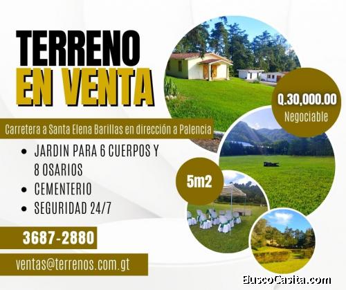 Terreno en Cementerio Los Jardines a tan solo Q.30,000.00