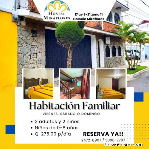 Déjese consentir, hospedaje familiar