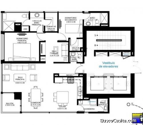 Apartamento amoblado en Renta en Nordic zona 15