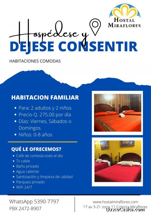 Habitación familiar en la Cuidad de Guatemala