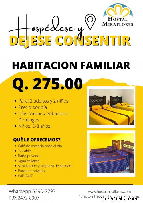 Hospedaje familiar en Ciudad de Guatemala, zona 11