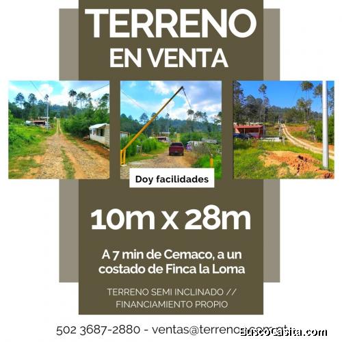 Terreno en Chimaltenango, doy facilidades