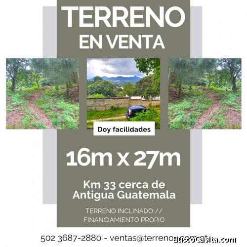 Terreno en cerca de Antigua en Santa Lucia, doy facilidades