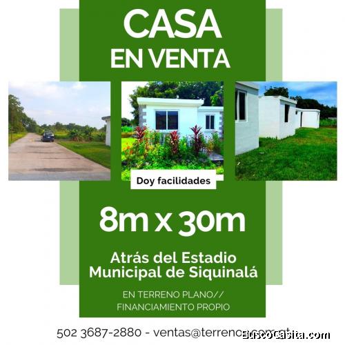 Casa en Siquinala, doy facilidades