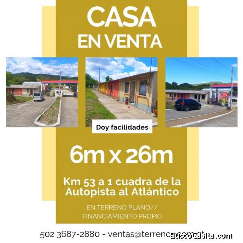 Casa en Sanarate, doy facilidades