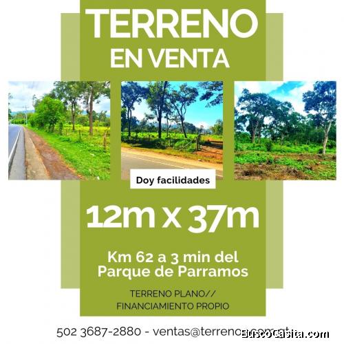 Terreno en Parramos, doy facilidades