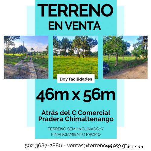 Terreno grande en Chimaltenango, doy facilidades