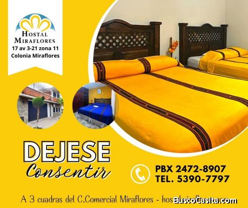 Hospédese, trabaje y déjese consentir!!