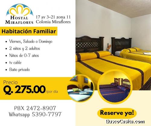 Hospedaje familiar en la Ciudad de Guatemala