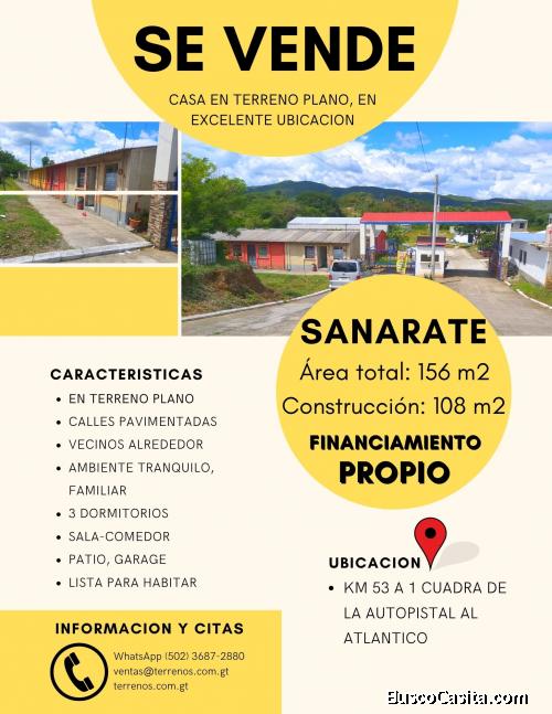 Vendo linda y grande casa en Sanarate