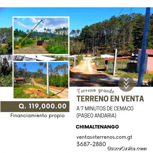 Invierte tu bono, terreno en Chimaltenango