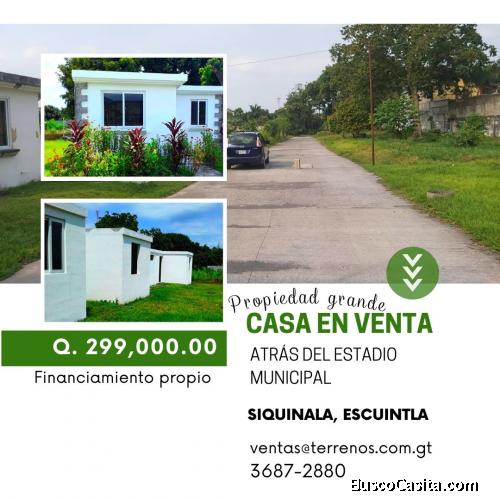 Invierte tu bono, casa en Siquinala