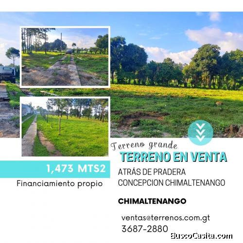 Aprovecha tu bono, terreno PLANO en Chimaltenango