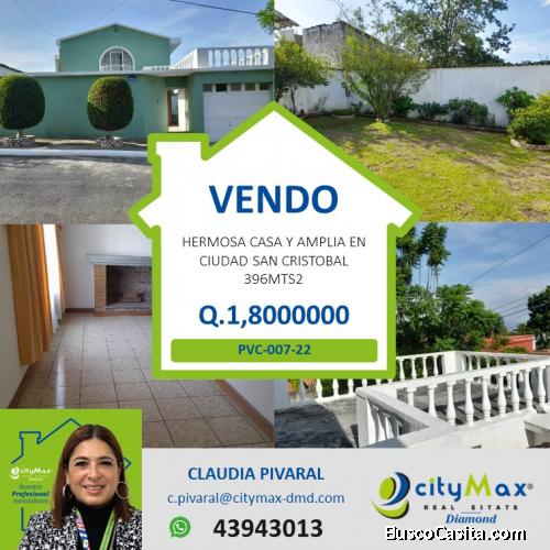 VENDO HERMOSA Y AMPLIA CASA EN SAN CRISTOBAL.