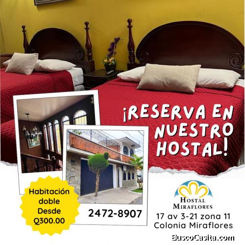 Reserva tu habitación y tengan un descanso placentero