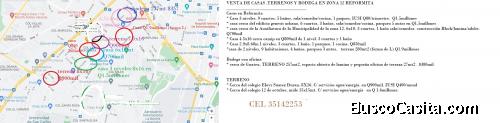 VENTA DE CASAS ,TERRENOS Y BODEGA EN ZONA 12 REFORMITA