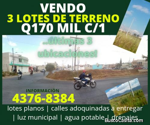 LOTES DE TERRENO EN VENTA EN XELA QUETZALTENANGO Z.8