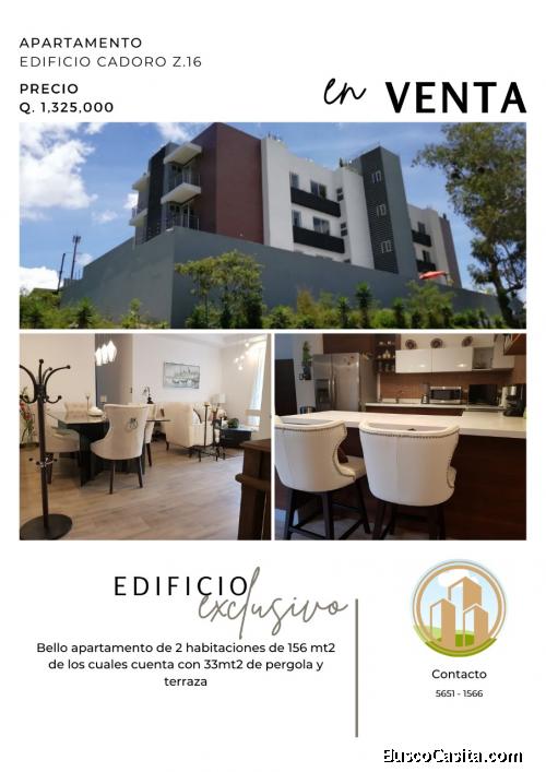 Apartamento En Venta Zona 16, Edificio Cadoro