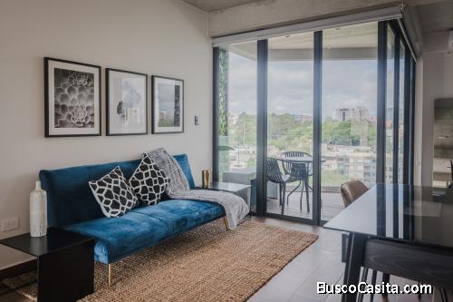 Apartamento en renta Amueblado Edificio Un Cuarto VH I, Zona 15
