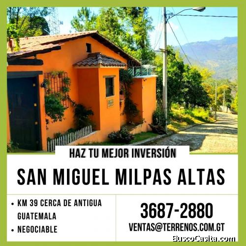 Terreno a la venta en San Miguel Milpas Altas 