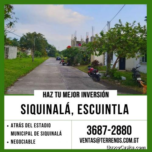 Terreno a la venta en Siquinalá