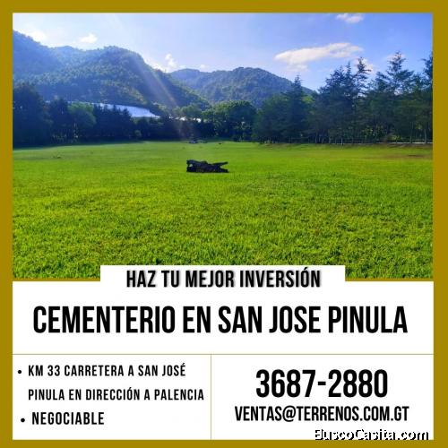 Terreno a la venta en Cementerio en San Jose Pinula