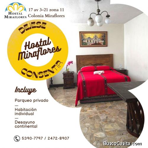 Déjese consentir, habitación individual 