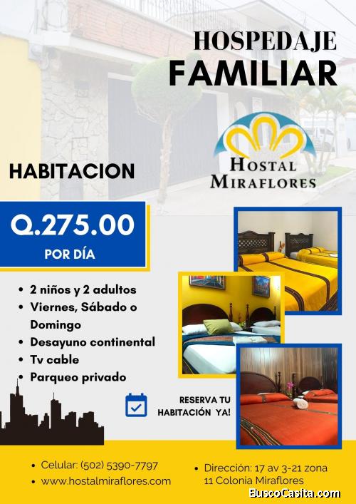 Hospedaje familiar en zona 11, Ciudad de Guatemala