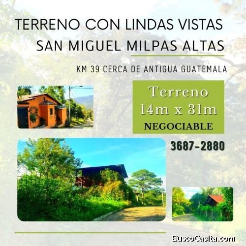 Lindo terreno en venta en San Miguel Milpas Altas