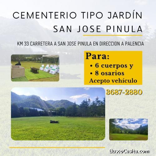 Lindo terreno en venta en Cementerio en San Jose Pinula