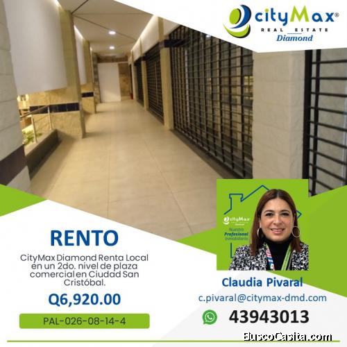ALQUILO LOCAL EN 2DO NIVEL EN CENTRO COMERCIAL DE SAN CRISTOBAL